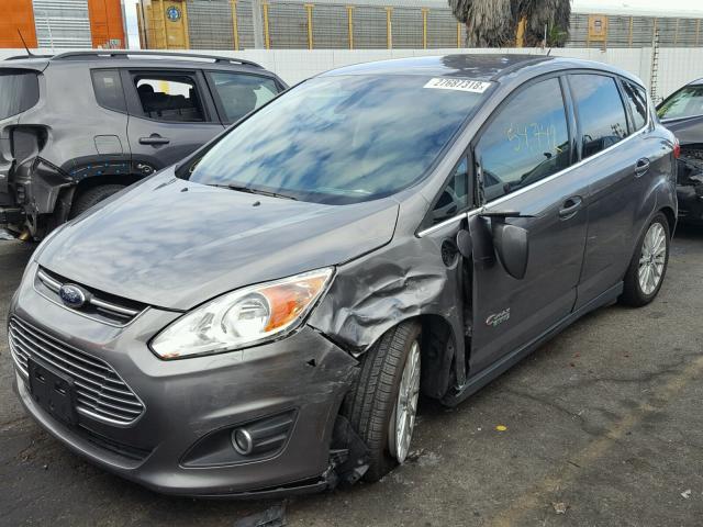 1FADP5CU7EL510205 - 2014 FORD C-MAX PREM GRAY photo 2