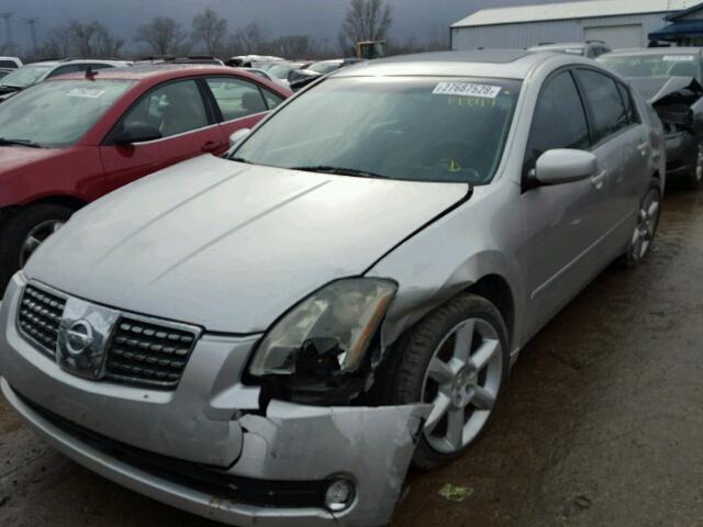 1N4BA41E44C840011 - 2004 NISSAN MAXIMA SE SILVER photo 2