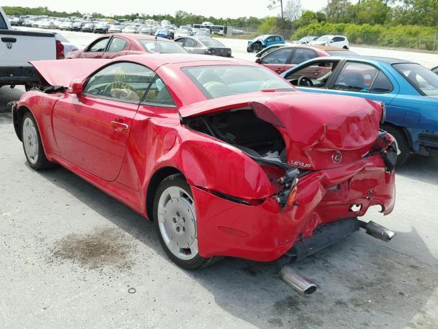 JTHFN48Y020009960 - 2002 LEXUS SC 430 RED photo 3