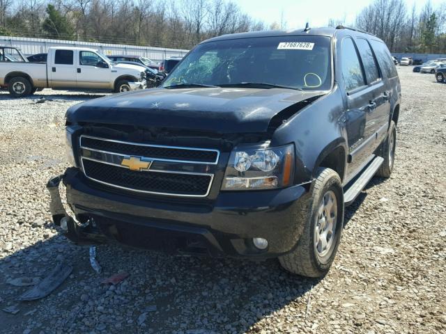 1GNFK163X7J278749 - 2007 CHEVROLET SUBURBAN K BLACK photo 2