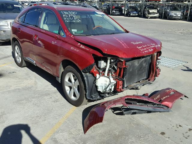 2T2BK1BA0AC041195 - 2010 LEXUS RX 350 RED photo 1