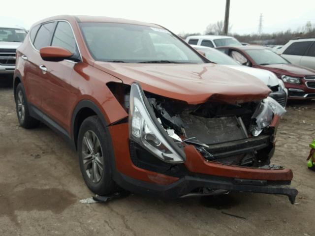 5XYZTDLB9EG139340 - 2014 HYUNDAI SANTA FE S ORANGE photo 1