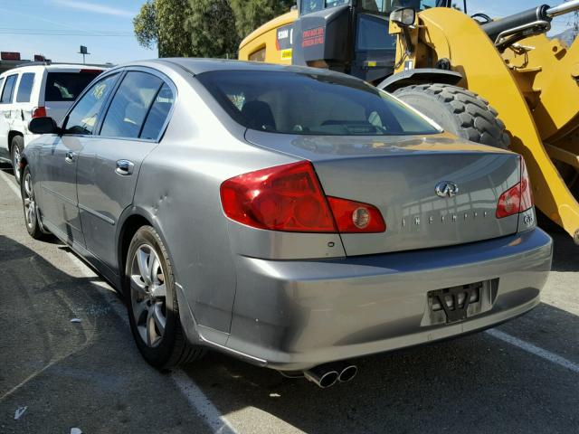 JNKCV51E76M500615 - 2006 INFINITI G35 GRAY photo 3