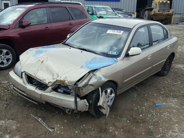 KMHDN46D16U363053 - 2006 HYUNDAI ELANTRA GL GOLD photo 2