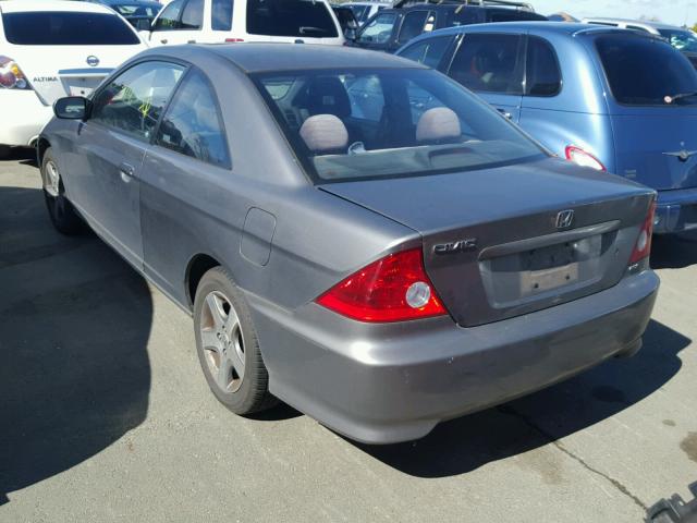 1HGEM22004L040023 - 2004 HONDA CIVIC EX ნაცრისფერი ფოტო 3