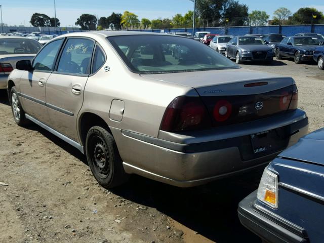 2G1WF52E939109171 - 2003 CHEVROLET IMPALA TAN photo 3