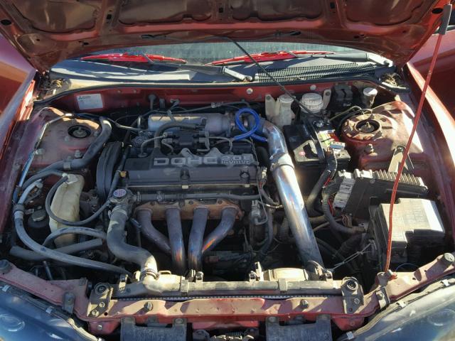 4A3AK34Y3WE137474 - 1998 MITSUBISHI ECLIPSE RS RED photo 7