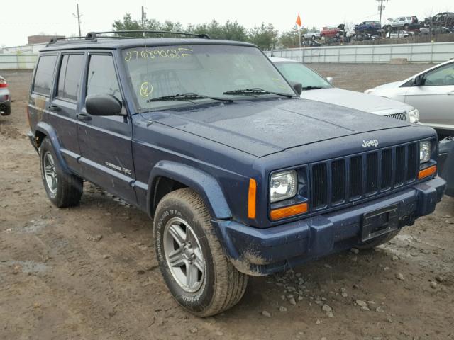 1J4FF58S2YL157853 - 2000 JEEP CHEROKEE C BLUE photo 1