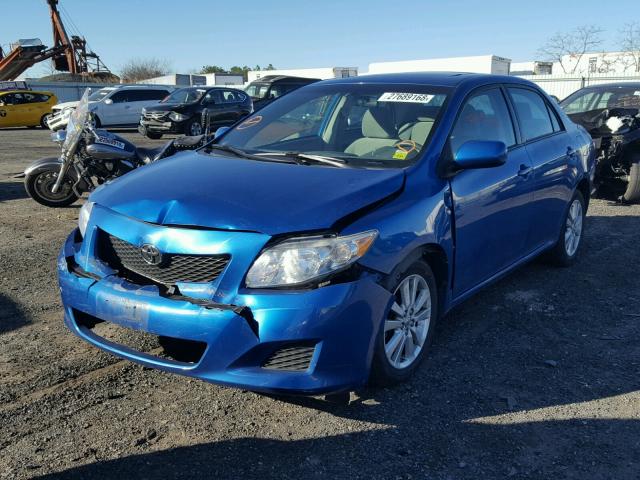 2T1BU40E19C115242 - 2009 TOYOTA COROLLA BA BLUE photo 2