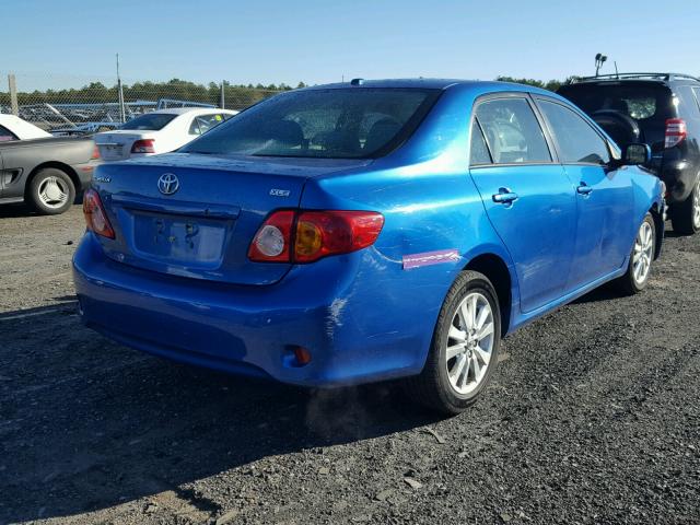 2T1BU40E19C115242 - 2009 TOYOTA COROLLA BA BLUE photo 4