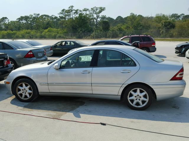 WDBRF81J63F374169 - 2003 MERCEDES-BENZ C 240 4MAT SILVER photo 9