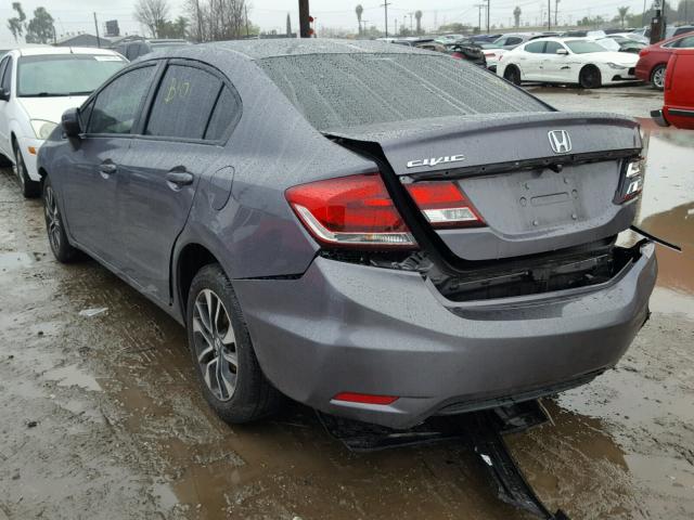 19XFB2F82EE235687 - 2014 HONDA CIVIC EX GRAY photo 3