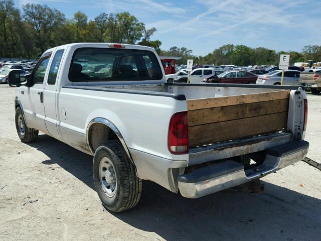 1FTNX20L24EB82154 - 2004 FORD F250 SUPER WHITE photo 3