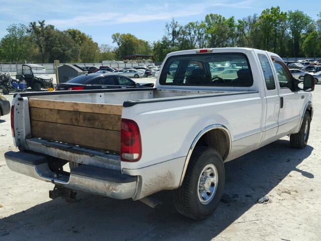 1FTNX20L24EB82154 - 2004 FORD F250 SUPER WHITE photo 4