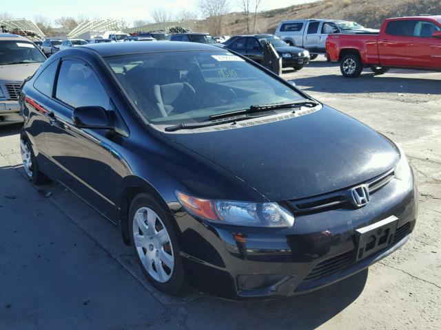 2HGFG12668H558022 - 2008 HONDA CIVIC LX BLACK photo 1