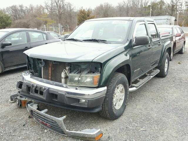 1GTDT136458177738 - 2005 GMC CANYON GREEN photo 2