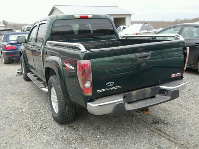 1GTDT136458177738 - 2005 GMC CANYON GREEN photo 3