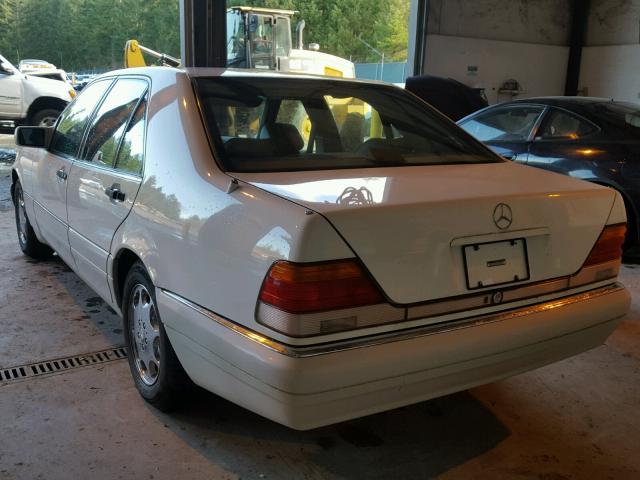 WDBGA32E2SA223142 - 1995 MERCEDES-BENZ S 320W WHITE photo 3