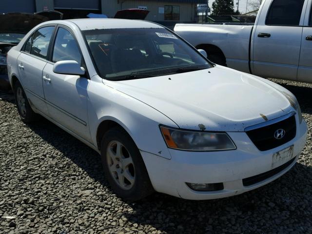 5NPEU46C46H136579 - 2006 HYUNDAI SONATA GLS WHITE photo 1