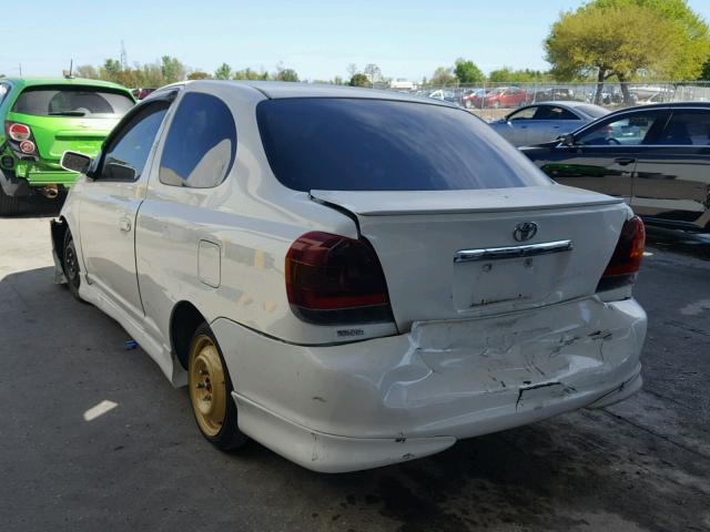 JTDAT123740319099 - 2004 TOYOTA ECHO WHITE photo 3