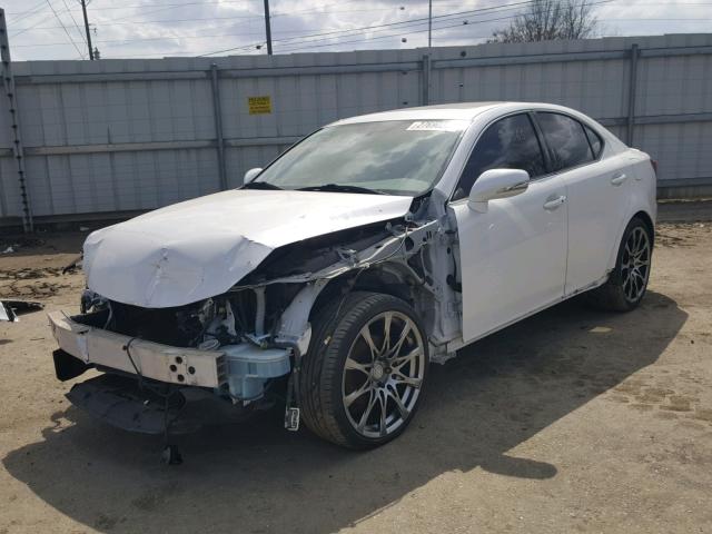 JTHBF5C22B5147524 - 2011 LEXUS IS 250 WHITE photo 2