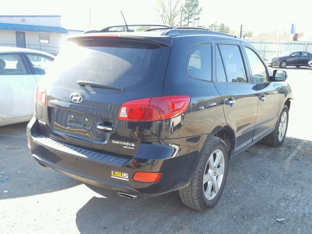 5NMSH13E69H296329 - 2009 HYUNDAI SANTA FE S BLACK photo 4