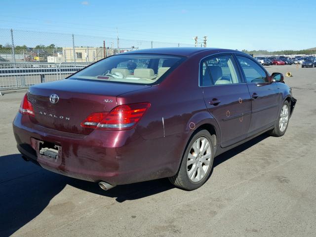 4T1BK36B18U272022 - 2008 TOYOTA AVALON XL BURGUNDY photo 4