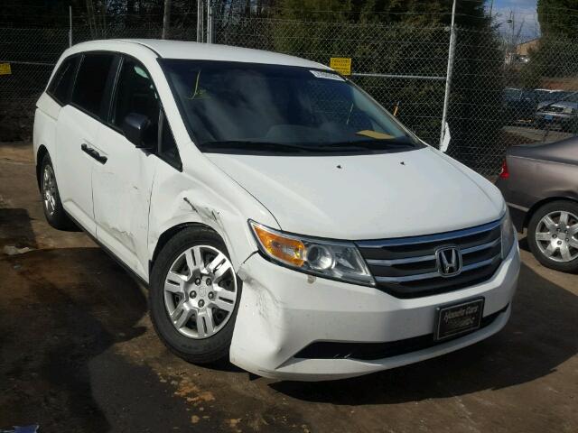 5FNRL5H26BB069698 - 2011 HONDA ODYSSEY LX WHITE photo 1