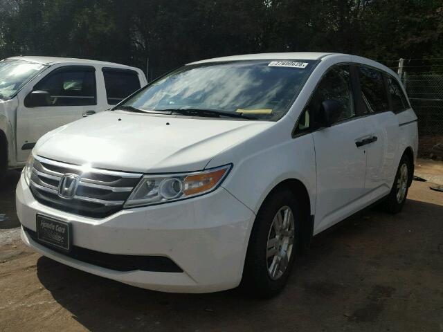 5FNRL5H26BB069698 - 2011 HONDA ODYSSEY LX WHITE photo 2