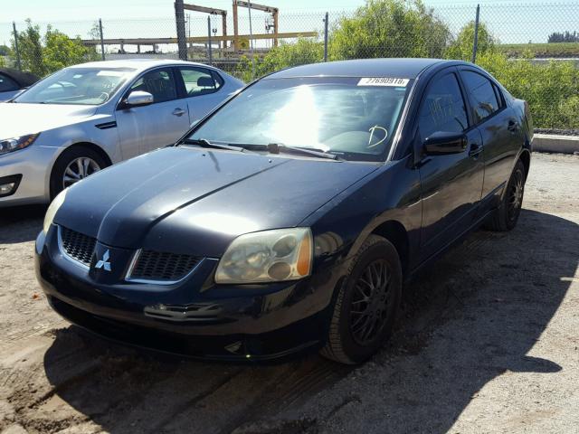 4A3AB36F24E077566 - 2004 MITSUBISHI GALANT ES BLACK photo 2