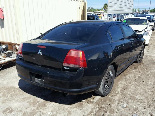 4A3AB36F24E077566 - 2004 MITSUBISHI GALANT ES BLACK photo 4