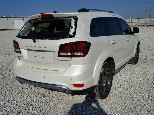 3C4PDCGG2FT611070 - 2015 DODGE JOURNEY CR WHITE photo 4