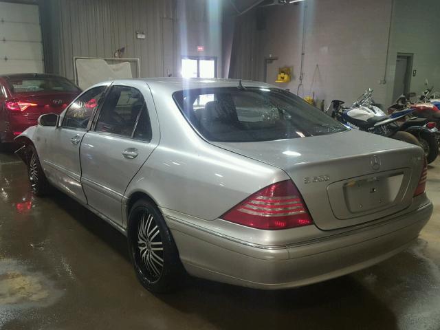 WDBNG84J14A409383 - 2004 MERCEDES-BENZ S 500 4MAT SILVER photo 3