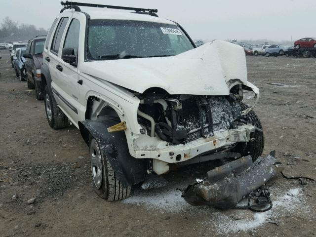 1J4GL48K04W257479 - 2004 JEEP LIBERTY SP WHITE photo 1