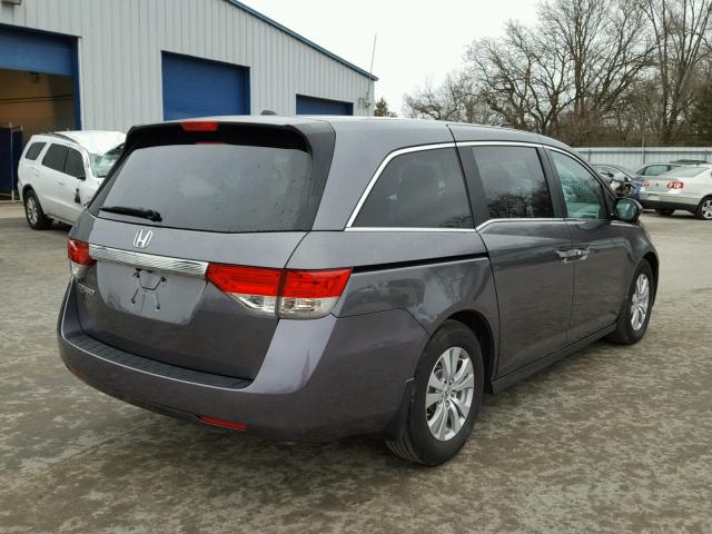 5FNRL5H69GB051853 - 2016 HONDA ODYSSEY EX GRAY photo 4