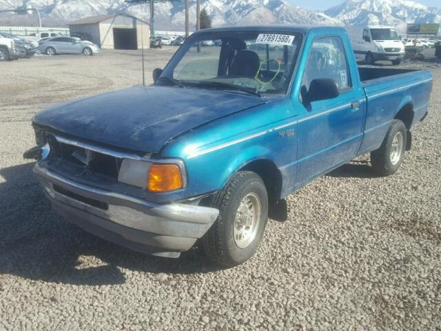 1FTCR10X6RPB60250 - 1994 FORD RANGER TEAL photo 2