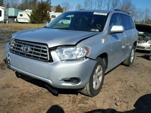 5TDBK3EH6AS013515 - 2010 TOYOTA HIGHLANDER SILVER photo 2