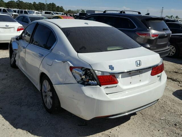 1HGCR2F88EA034492 - 2014 HONDA ACCORD EXL WHITE photo 3