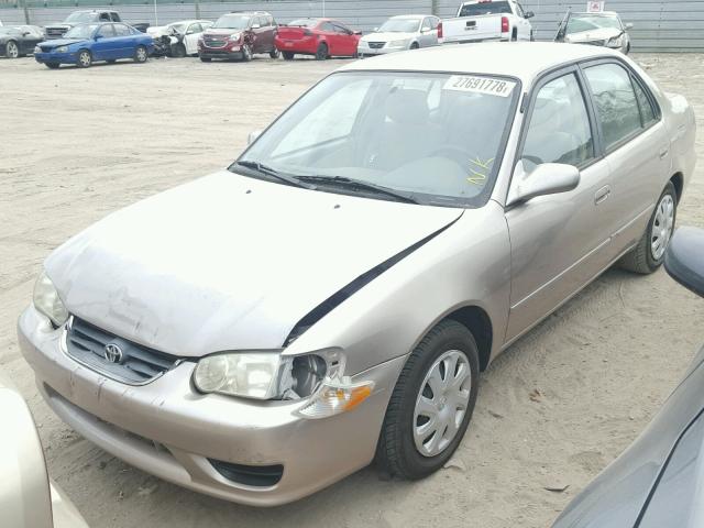 1NXBR12E12Z592335 - 2002 TOYOTA COROLLA CE SILVER photo 2