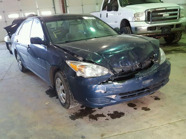 4T1BE32K14U261223 - 2004 TOYOTA CAMRY LE BLUE photo 1