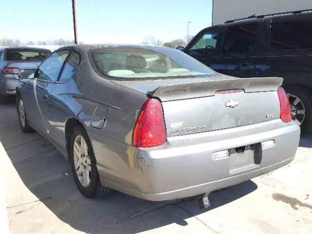 2G1WK15K879280229 - 2007 CHEVROLET MONTE CARL SILVER photo 3