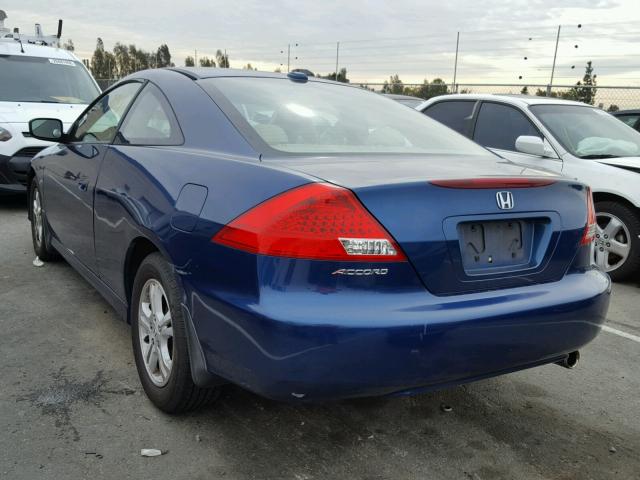 1HGCM72626A023330 - 2006 HONDA ACCORD EX BLUE photo 3