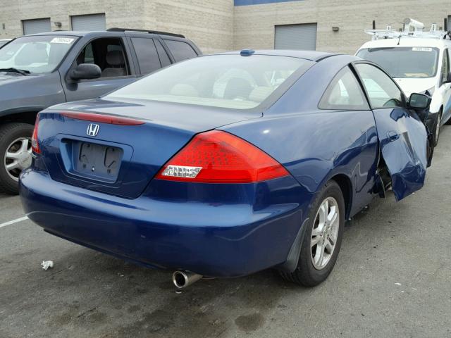 1HGCM72626A023330 - 2006 HONDA ACCORD EX BLUE photo 4