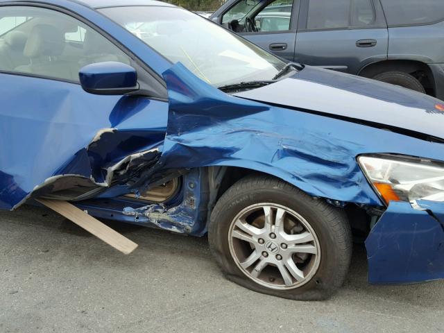 1HGCM72626A023330 - 2006 HONDA ACCORD EX BLUE photo 9