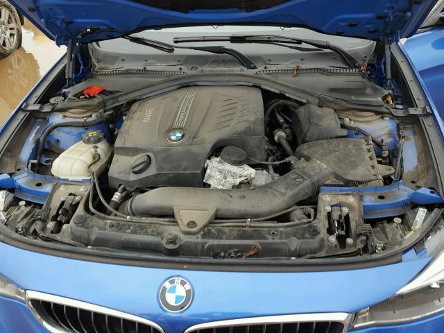 WBA3X9C59ED153607 - 2014 BMW 335 XIGT BLUE photo 7