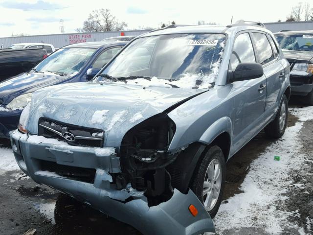 KM8JM12B19U105502 - 2009 HYUNDAI TUCSON GLS GREEN photo 2