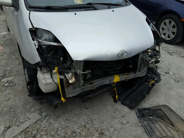 JTDKB20U253045237 - 2005 TOYOTA PRIUS SILVER photo 9