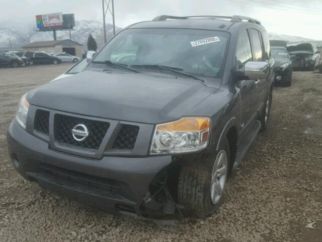 5N1AA08C78N625974 - 2008 NISSAN ARMADA SE CHARCOAL photo 2