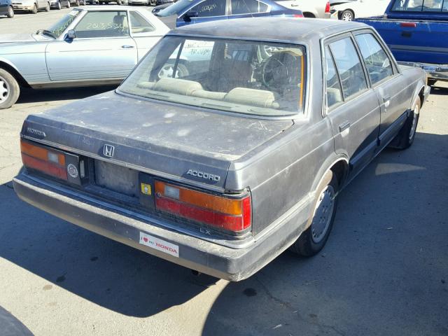 JHMAD7439FC080989 - 1985 HONDA ACCORD 180 GRAY photo 4