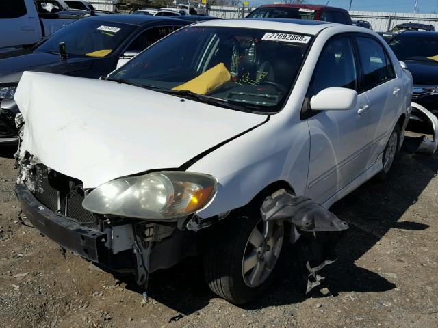 1NXBR32E75Z430063 - 2005 TOYOTA COROLLA CE WHITE photo 2